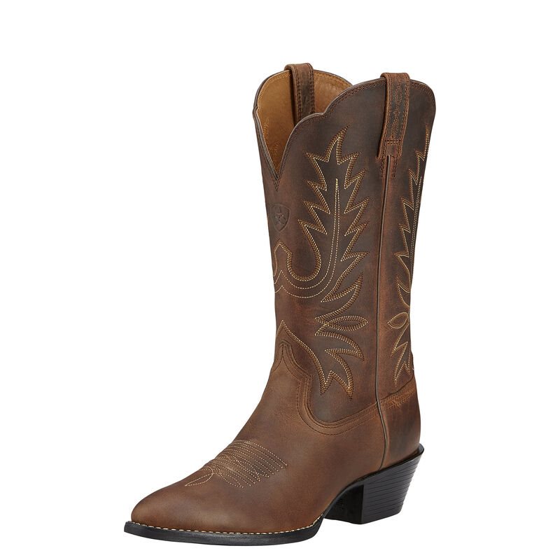 Ariat Western: Heritage R Toe Botas Western Mujer - Marrones (AVZIB0164)